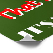 私はアプ気にロスターじゃないおもしろい ポスター (角)