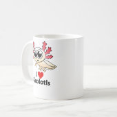 私はアホロートルを愛します コーヒーマグカップ (正面左)