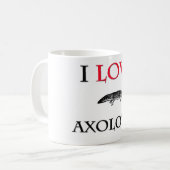 私はアホロートルを愛します コーヒーマグカップ (正面左)