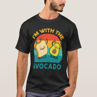 私はアボカドの子供たちベビー大人トーストの衣装を着ている Tシャツ