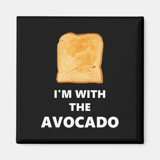 私はアボカドトーストハロウィーンの衣装を着ている マグネット (正面)