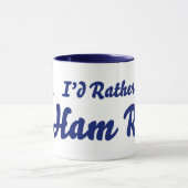 私はアマチュア無線にむしろあります マグカップ (中央)