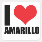 私はアマリロが大好き スクエアシール (正面)