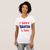 私はアメリカが大好きだ Tシャツ (正面フル)