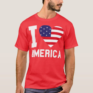 私はアメリカが大好きだ Tシャツ