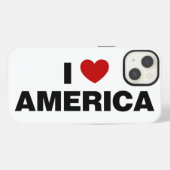 私はアメリカが好き iPhoneケース (裏面横)