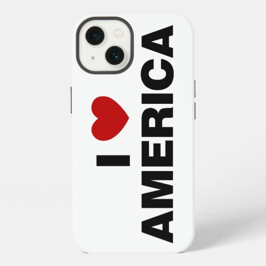 私はアメリカが好き iPhoneケース (裏面)