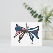 私はアメリカとスコットランドが大好き!! ポストカード (スタンド正面)