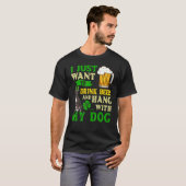 私はアメリカとビールをつる飲みたいだけだ Tシャツ (正面フル)