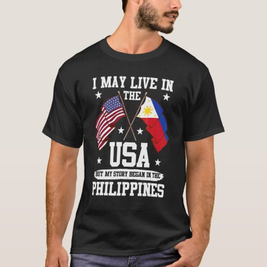 私はアメリカに住むかもしれないが、私の話は博士号から始まった Tシャツ (正面)
