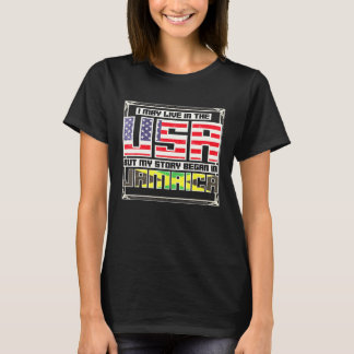 私はアメリカに住んでいますが、私の物語はジャマイカで始まりました Tシャツ