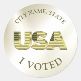 私はアメリカのゴールデンエレガント選挙に投票 ラウンドシール