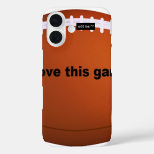 私はアメリカのフットボールが大好き.png iPhone 16ケース
