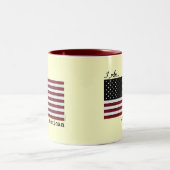 私はアメリカのマグです ツートーンマグカップ (中央)