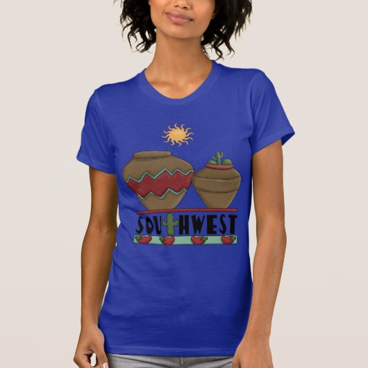 私はアメリカの南西陶器を愛します Tシャツ (正面)