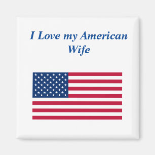 私はアメリカの妻を愛している マグネット