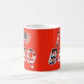 私はアメリカの愛国心を持つバーベキューが大好き コーヒーマグカップ (中央)