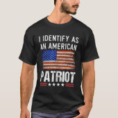 私はアメリカの愛国者退役軍人の愛国者 Tシャツ (正面)
