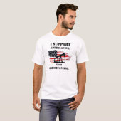私はアメリカの油を支持する Tシャツ (正面フル)