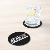 私はアメリカの蝶アメリカ国旗と見なされる ラウンドペーパーコースター (インサイチュ)