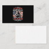 私はアメリカの退役軍人です。私はもっと年を取るかもしれません。 名刺 (正面/裏面)