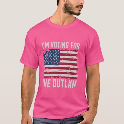 私はアメリカの違法政治に投票していおもしろいる Tシャツ (正面)