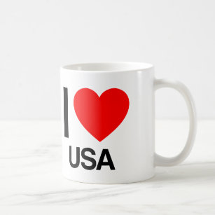 私はアメリカを愛している コーヒーマグカップ