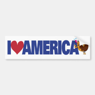 私はアメリカを愛します バンパーステッカー