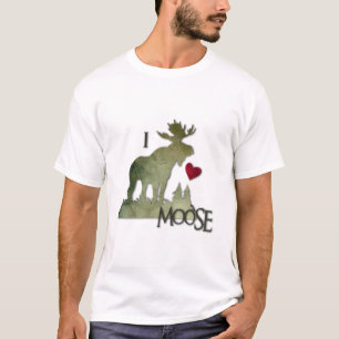 私はアメリカヘラジカの前部を愛します Tシャツ
