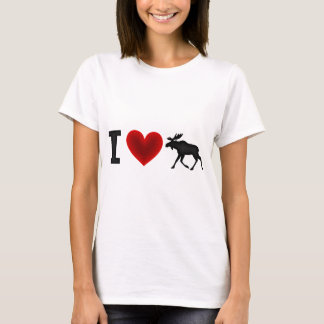 私はアメリカヘラジカを愛します Tシャツ