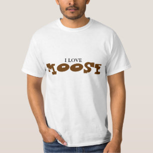 私はアメリカヘラジカを愛します Tシャツ