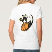 私はアメリカンフットボールと猫が大好き Tシャツ (裏面)