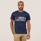 私はアメリカン・フットボールを愛します Tシャツ (正面フル)