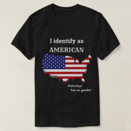 私はアメリカ人として識別します Tシャツ