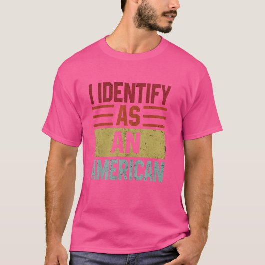私はアメリカ人に当たる Tシャツ (正面)