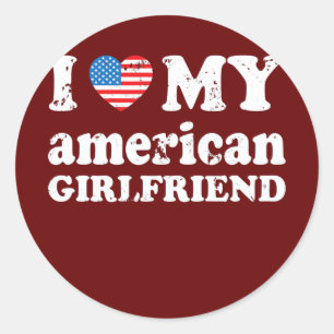 私はアメリカ人のガールフレンドが大好きだ ラウンドシール
