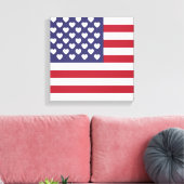 私はアメリカ合衆国が大好きだ キャンバスプリント (インサイチュ (リビング))
