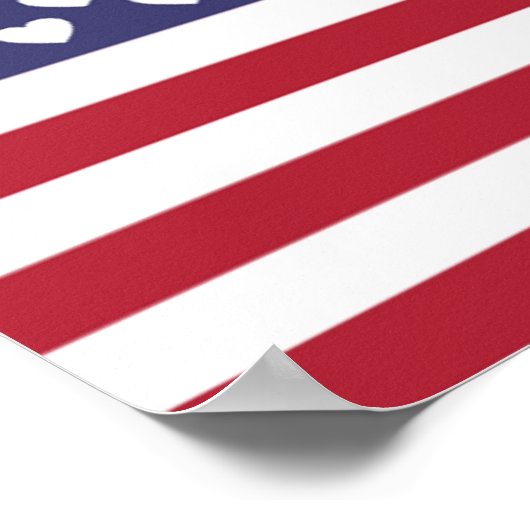 私はアメリカ合衆国が大好きだ ポスター (角)