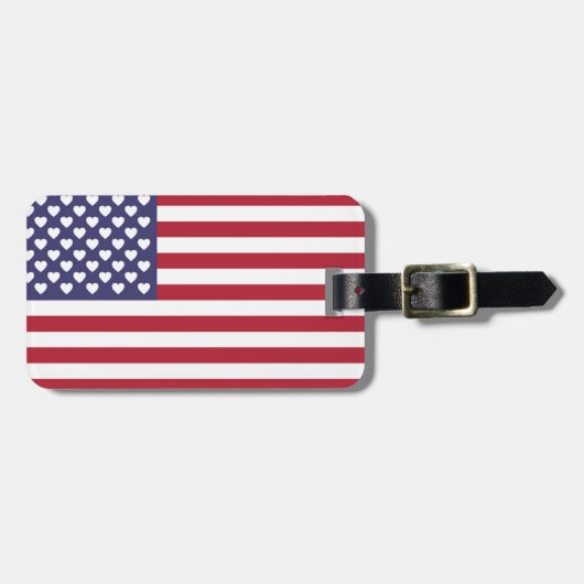私はアメリカ合衆国が大好きだ ラゲッジタグ (正面横)