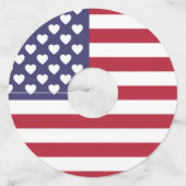 私はアメリカ合衆国が大好きだ ワイングラスタグ (正面)