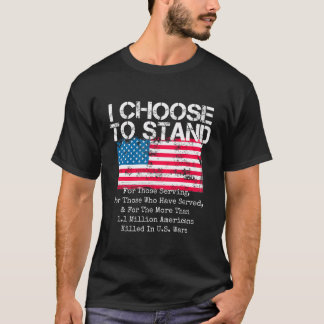 私はアメリカ国旗National Usa Antheのスタンドを選ぶ Tシャツ