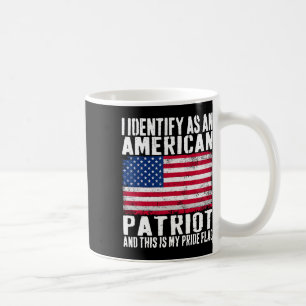 私はアメリカ愛国心を自認します これが私の誇り コーヒーマグカップ