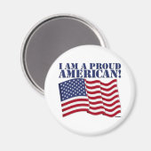私はアメリカ誇りを持った人だ！ マグネット (正面/裏面)