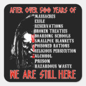 私はアメリカ誇りを持った先住民86だ スクエアシール (正面)