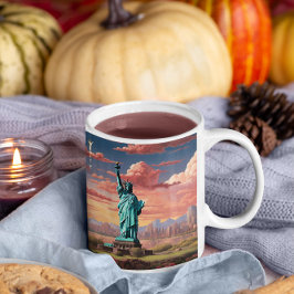 私はアメリカ34マグカップを愛している コーヒーマグカップ