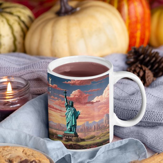 私はアメリカ34マグカップを愛している コーヒーマグカップ