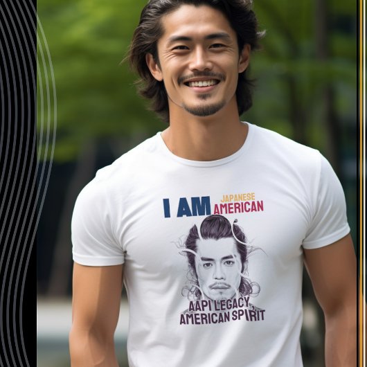 私はアメリ日本のカ人(男性) - AAPI伝統の日 Tシャツ