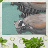 私はアライグマ愛します キッチンタオル (折り畳み)