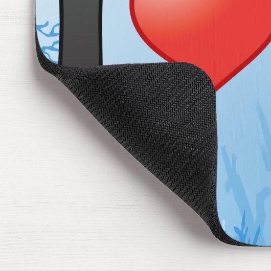 私はアラビアンピカソフィッシュが大好き マウスパッド (コーナー)