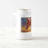 私はアラビア馬のマグを愛する ビールジョッキ (正面左)